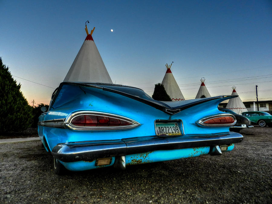 Car Photograph - Holbrook AZ - Wigwam Motel 011 by Lance Vaughn