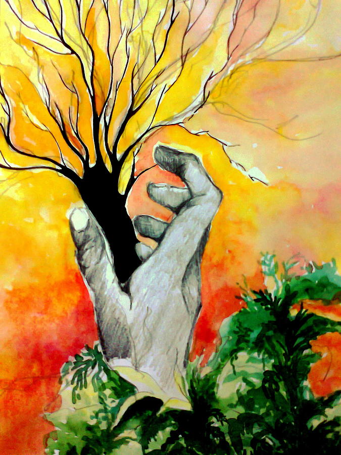 Hold Me Tight Painting by Aswathi Mohan