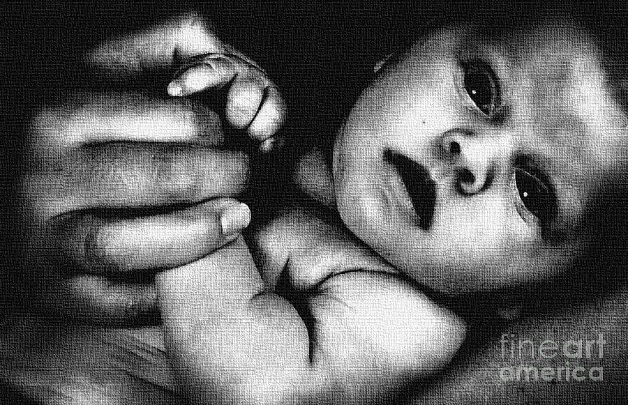 Baby Photograph - Hold of a Mother by Brian Mollenkopf