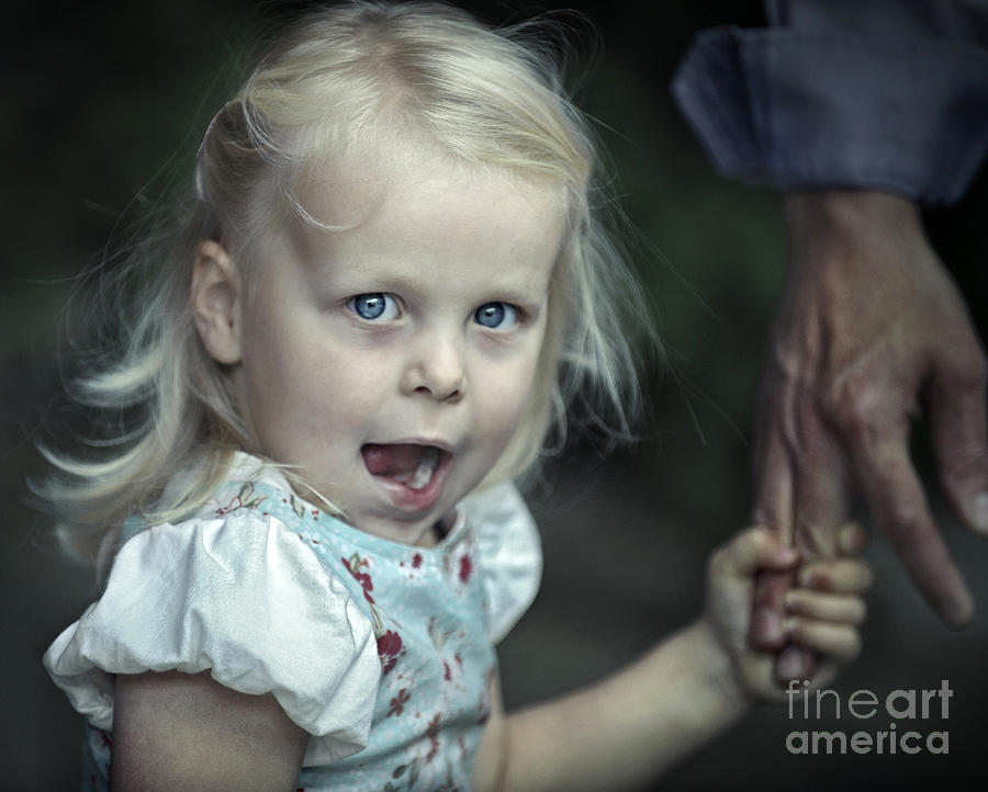 Girl Photograph - Hold on  by Michel Verhoef