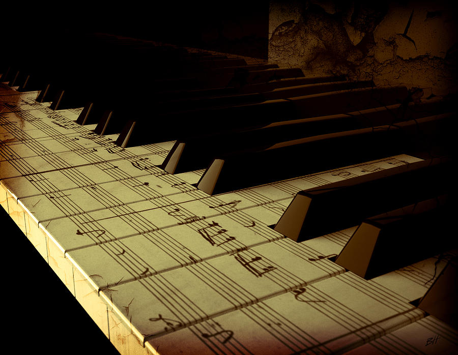 Vintage Digital Art - hold Piano by Bruno Haver