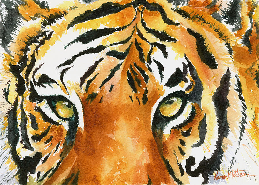 Hold That Tiger Painting by Karen Mattson