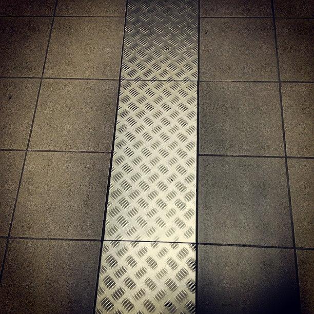 Tiles Photograph - Hold The Line - Stay On Target! #floor by Kaare Hansen