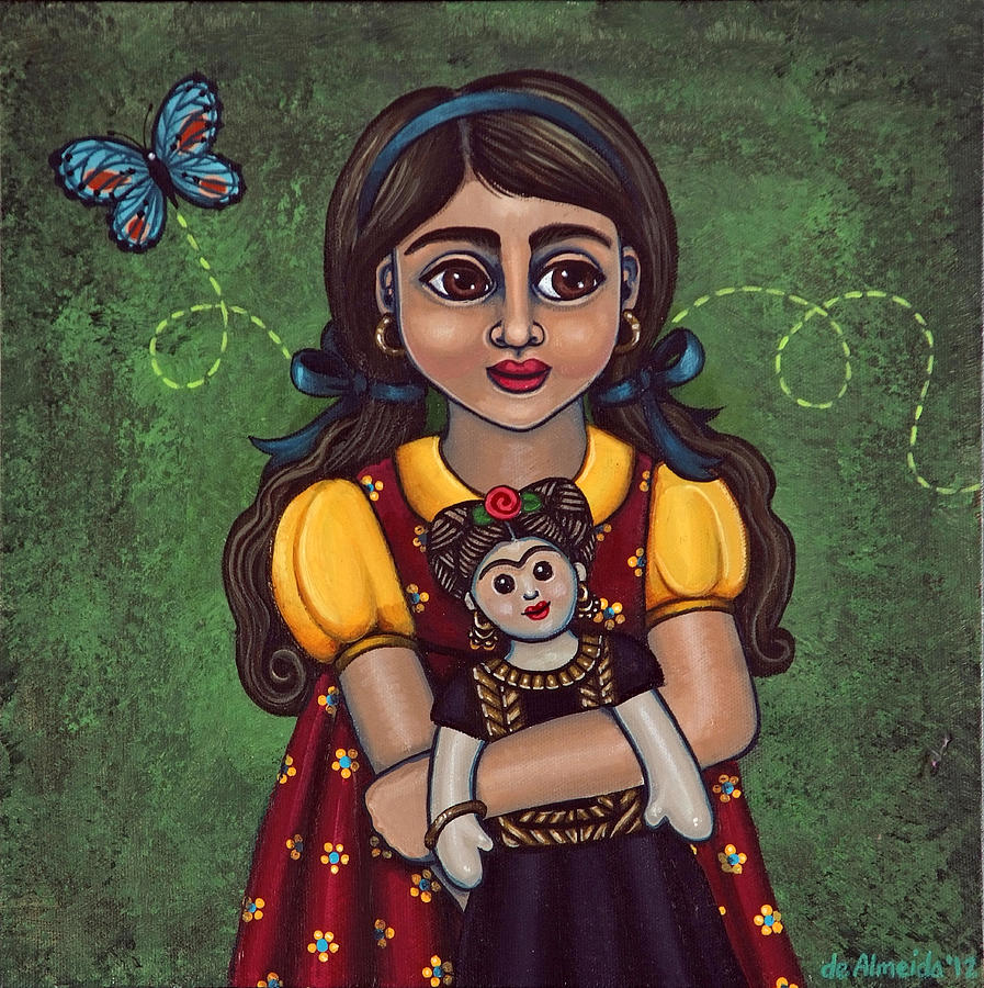 Holding Frida Painting by Victoria De Almeida