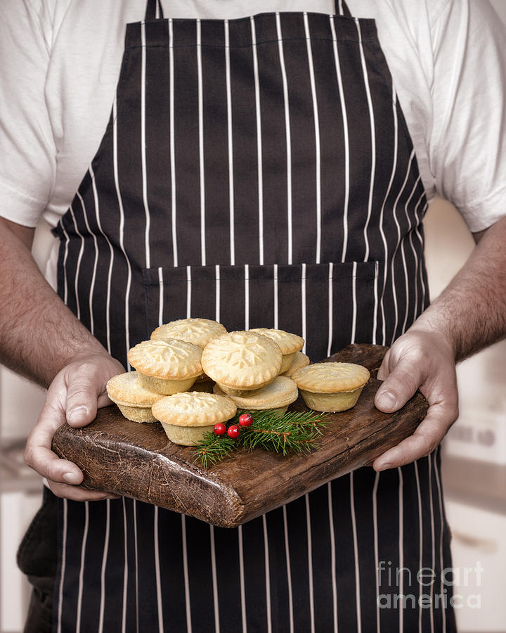 Christmas Photograph - Holding Mince Pies by Amanda Elwell