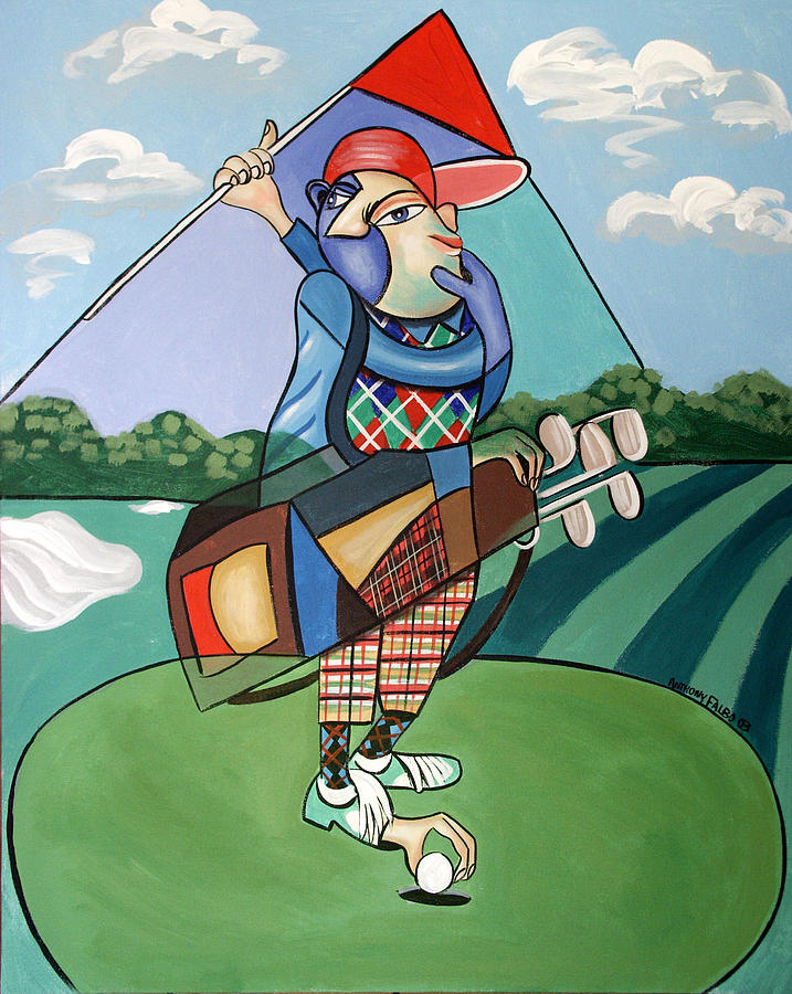 Sports Painting - Hole In One by Anthony Falbo