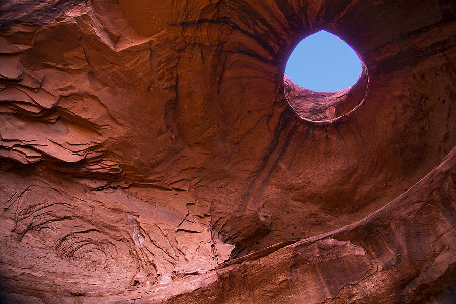 Hole In The Cave Roof Photograph by Garry Gay