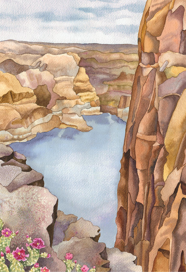 Hole in the Rock Painting by Anne Gifford