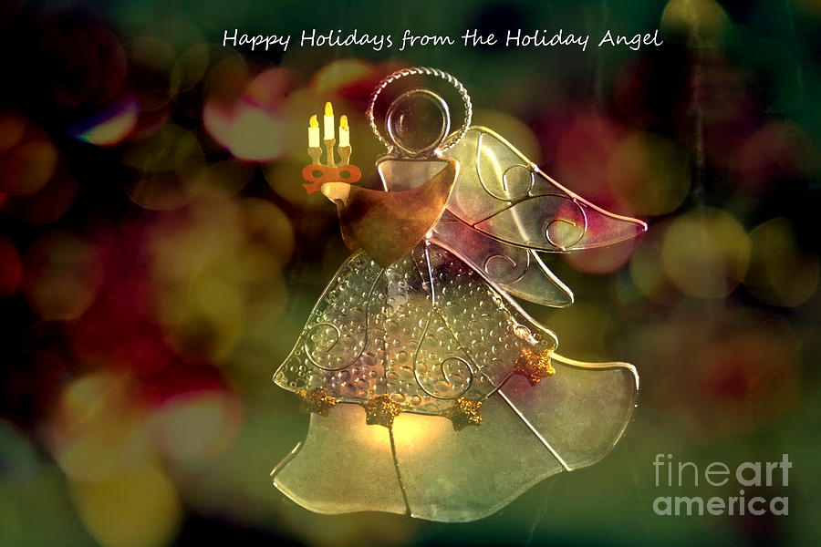 Christmas Photograph - Holiday Angel by Linda C Johnson