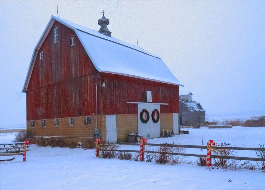 Holiday Barn Photograph by Coby Cooper