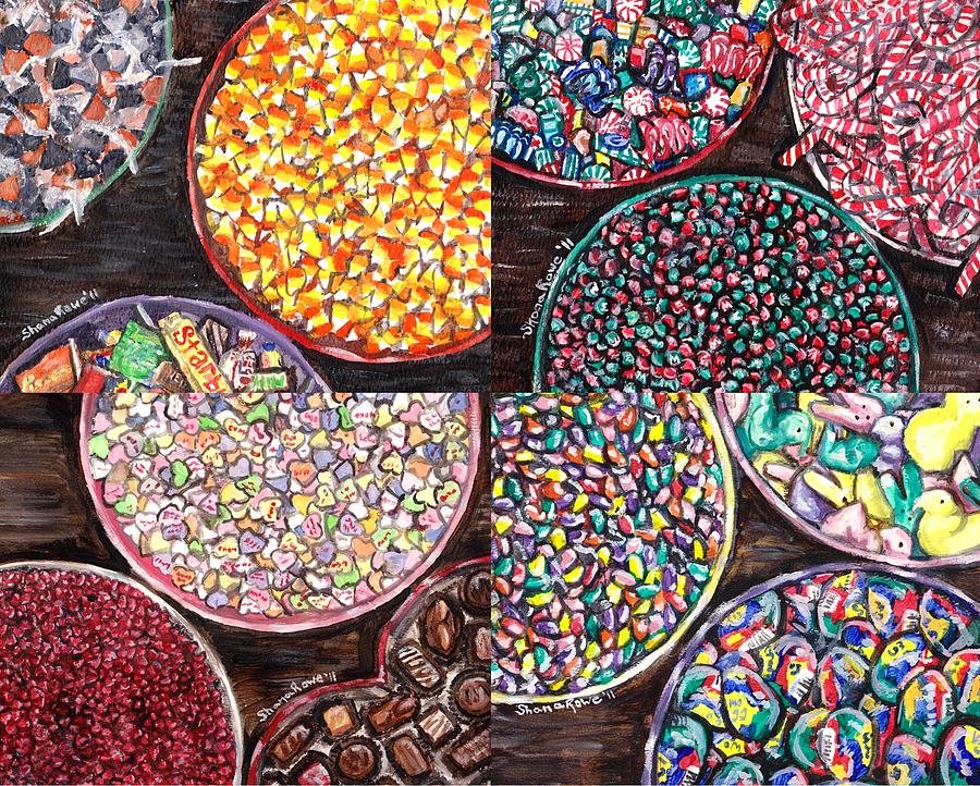 Holiday Candy Painting by Shana Rowe Jackson