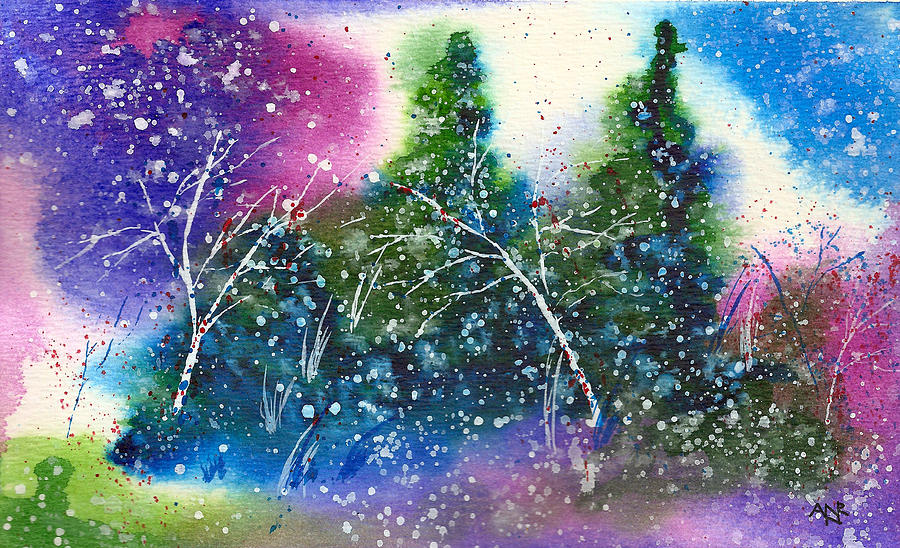Holiday Card 17 Painting by Nelson Ruger