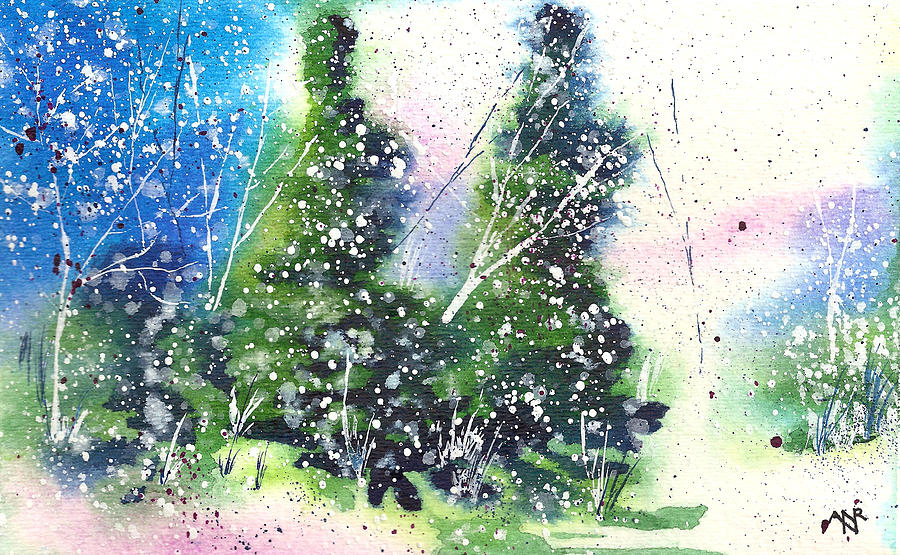 Holiday Card 19 Painting by Nelson Ruger