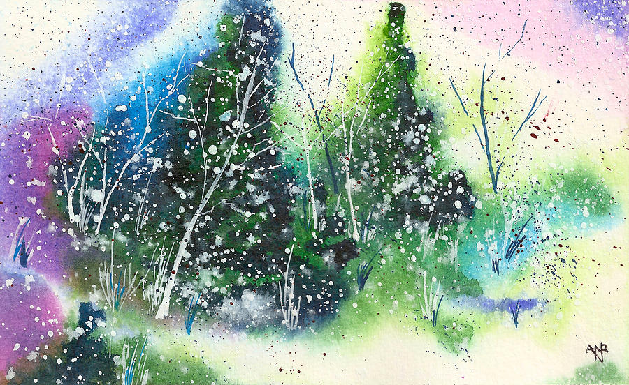 Holiday Card 21 Painting by Nelson Ruger