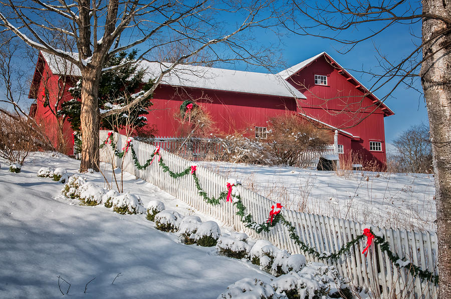 Holiday Cheer - Southbury Connecticut Barn Photograph by Expressive ...