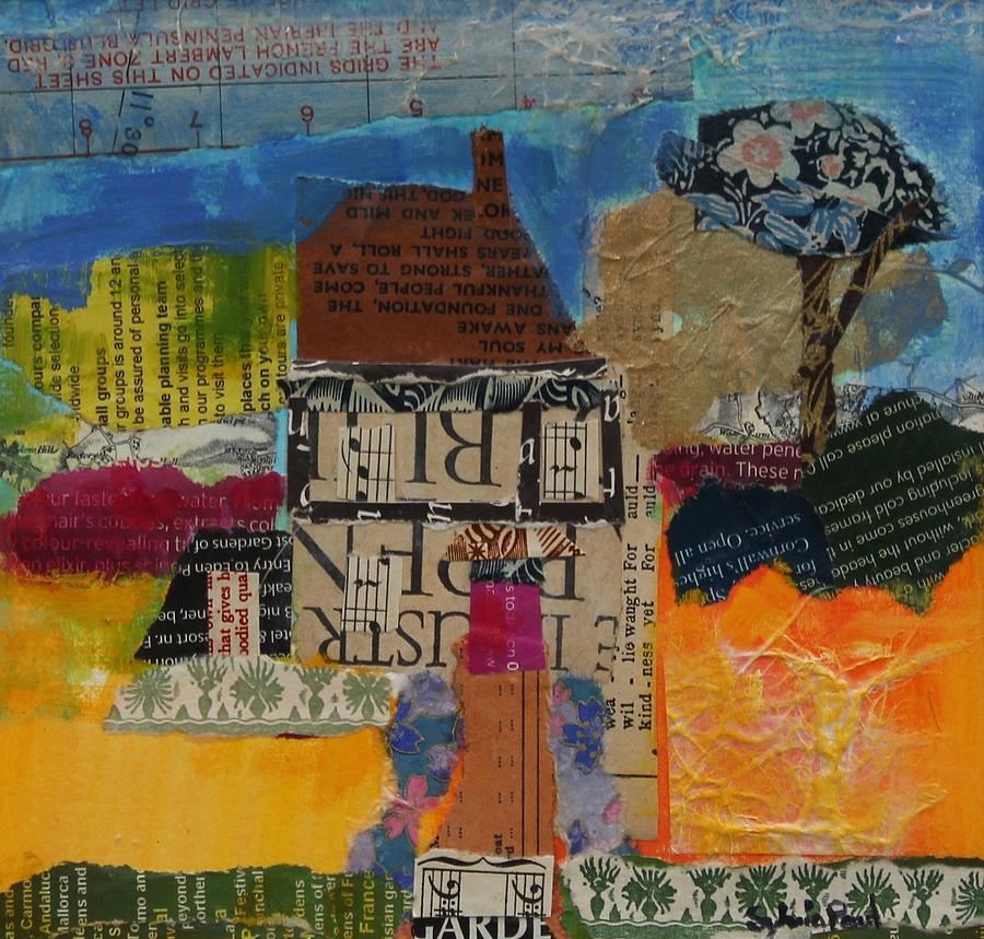 Holiday Photograph - Holiday Home 2013, Acrylicpaper Collage by Sylvia Paul
