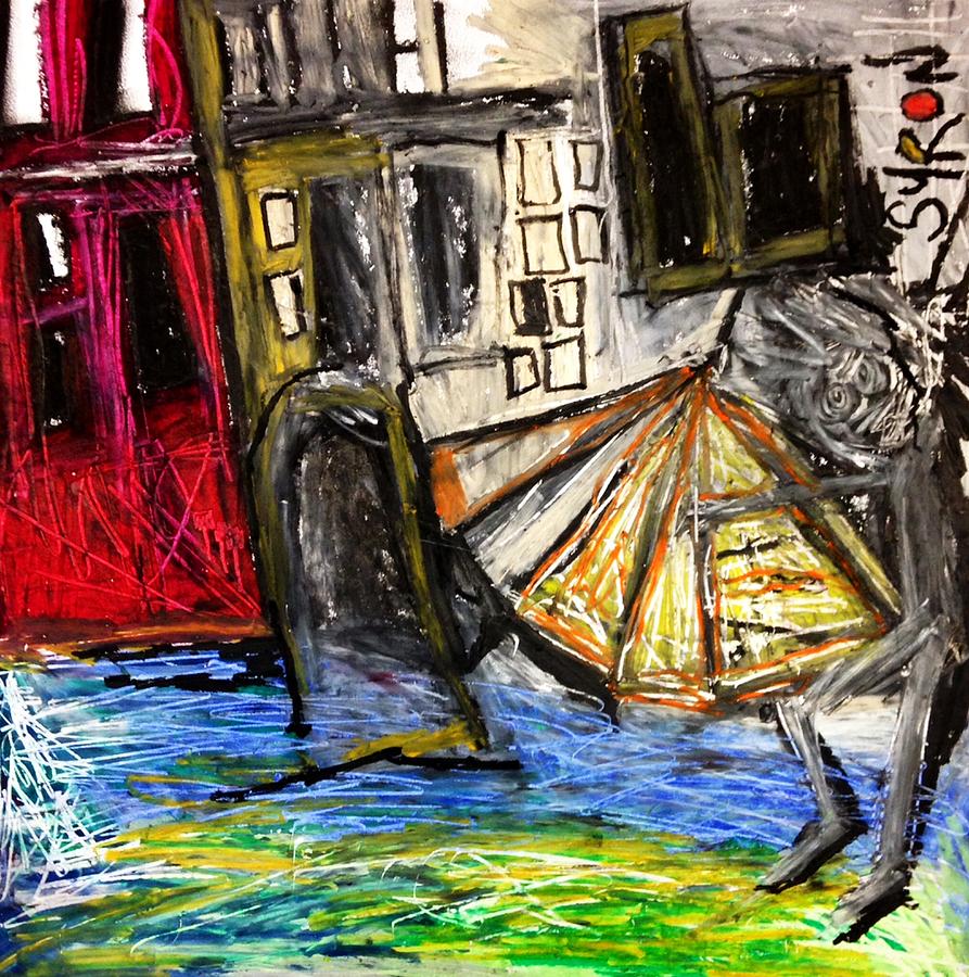 Holiday in Venice Drawing by Helen Syron