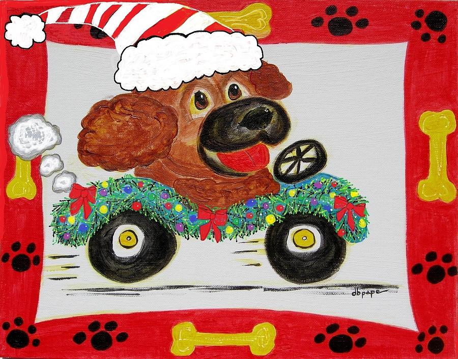 Holiday Joy Ride Painting by Diane Pape