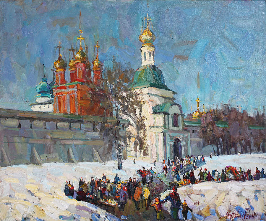 Holiday Painting by Juliya Zhukova