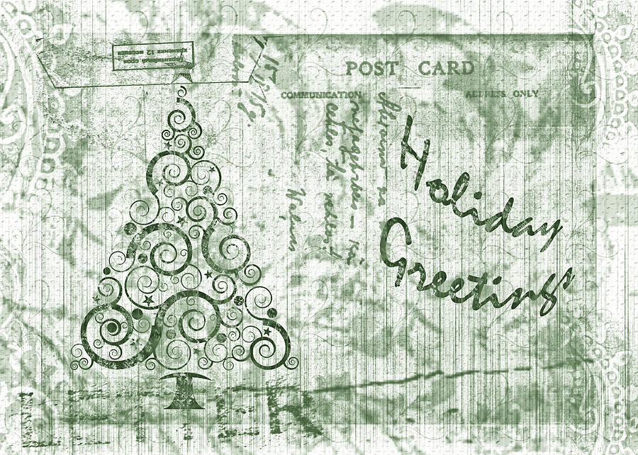 Holiday Letter Digital Art by Shelley Bain