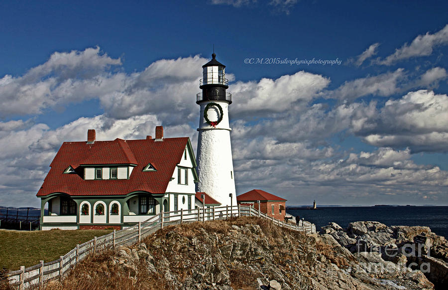 Holiday Lighthouse Photograph