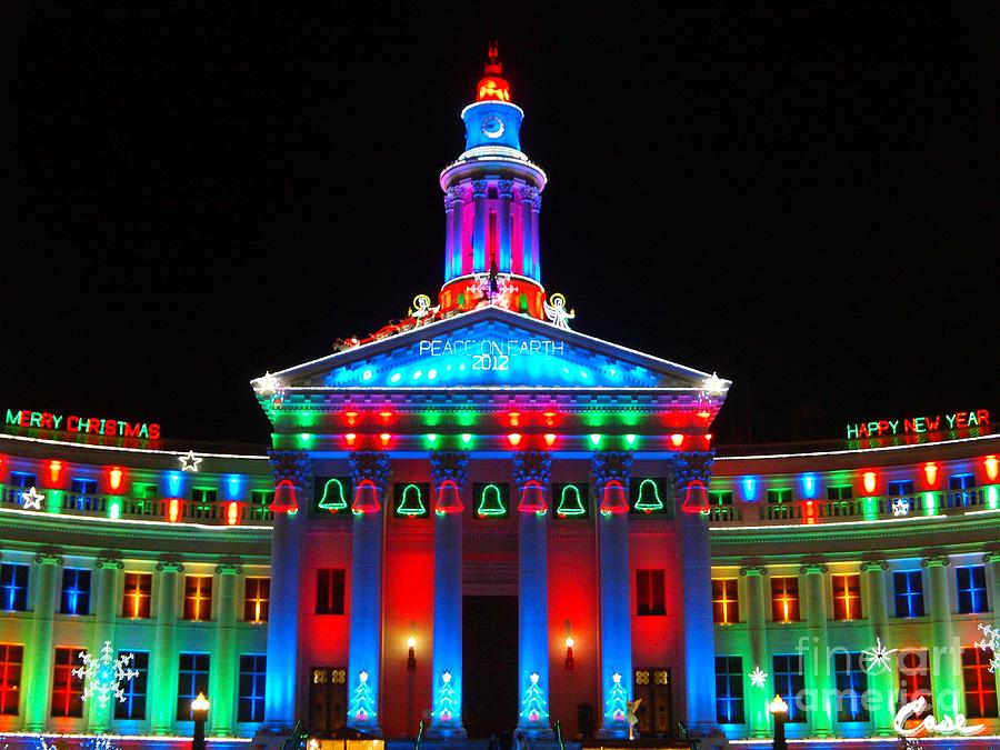 Holiday Lights 2012 Denver City and County Building G2 Photograph by ...