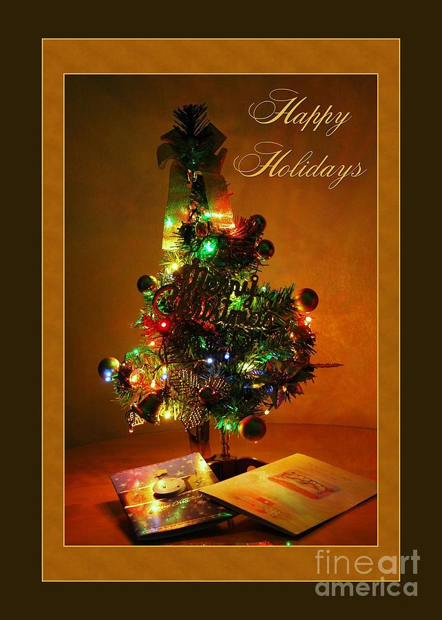Christmas Digital Art - Holiday Mini Tree by JH Designs
