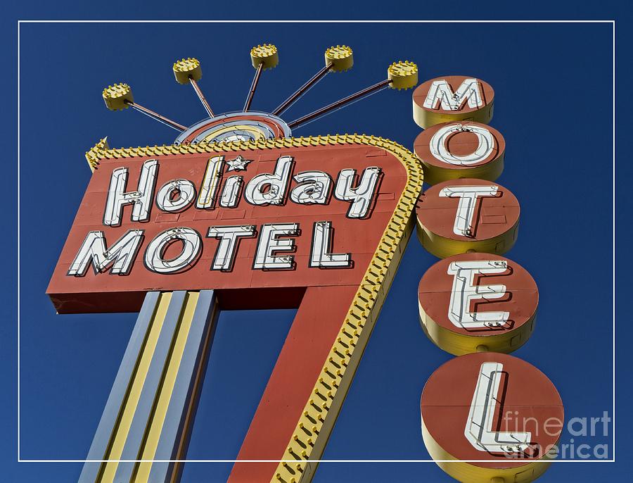 Vintage Photograph - Holiday Motel Las Vegas by Edward Fielding