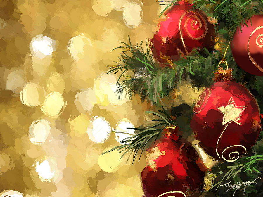 Holiday Ornaments Digital Art by Anthony Fishburne