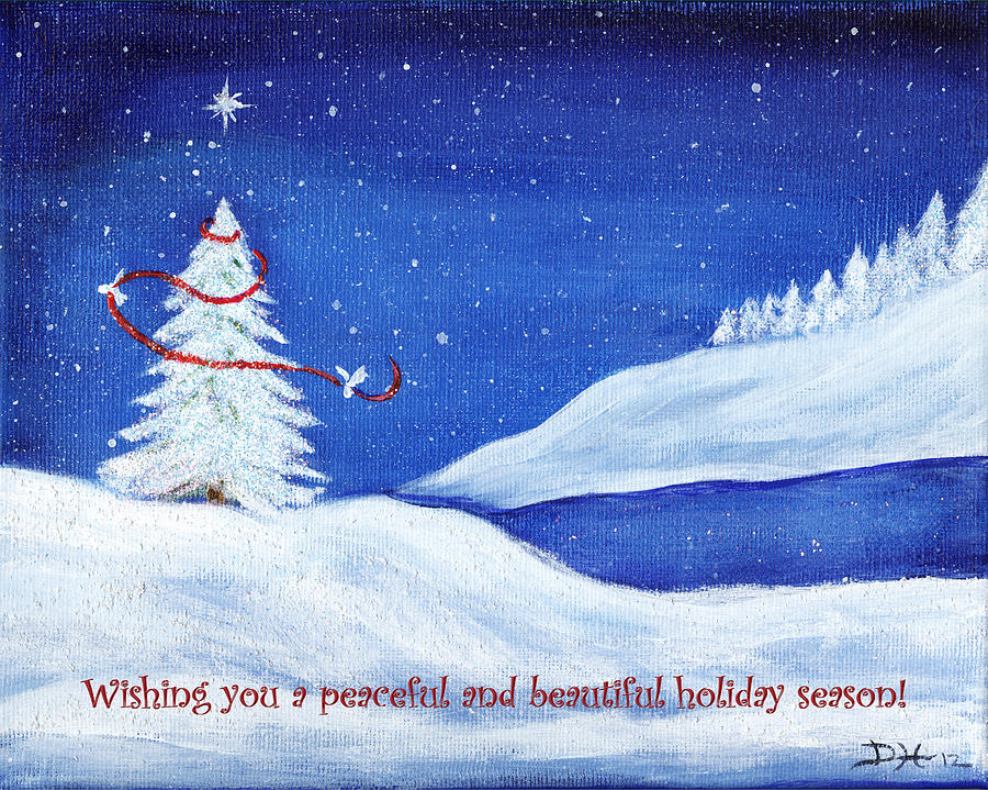 Holiday Peace Painting by Diana Haronis