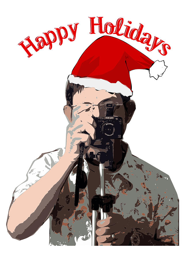 Happy Holidays Digital Art - Holiday Photographer by Gravityx9  Designs