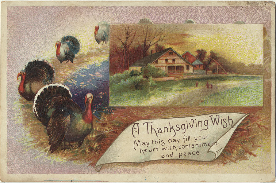 Farm Painting - Holiday Postcards Vii by Wild Apple Portfolio