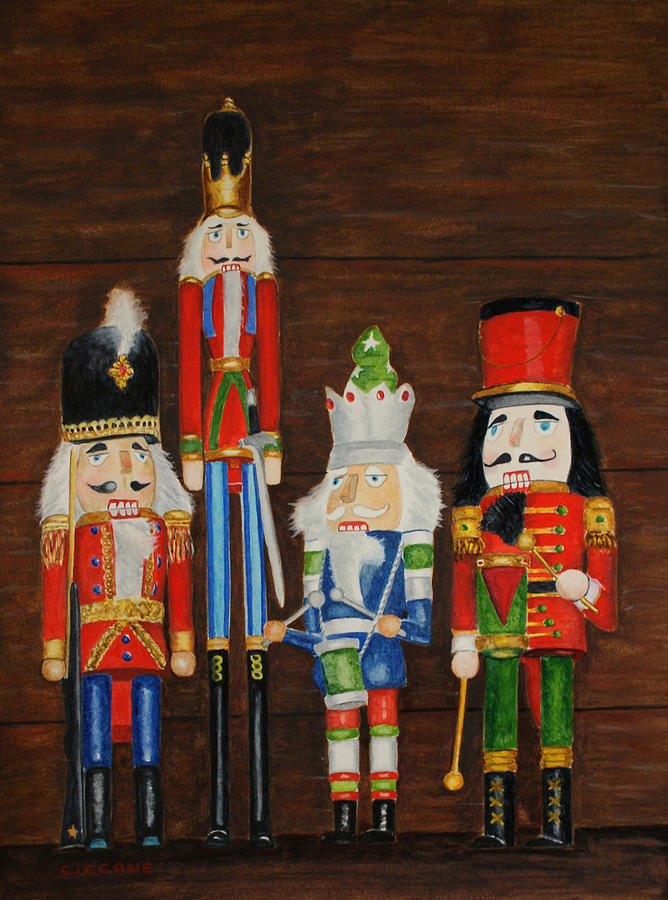 Holiday Sentinels Painting by Jill Ciccone Pike