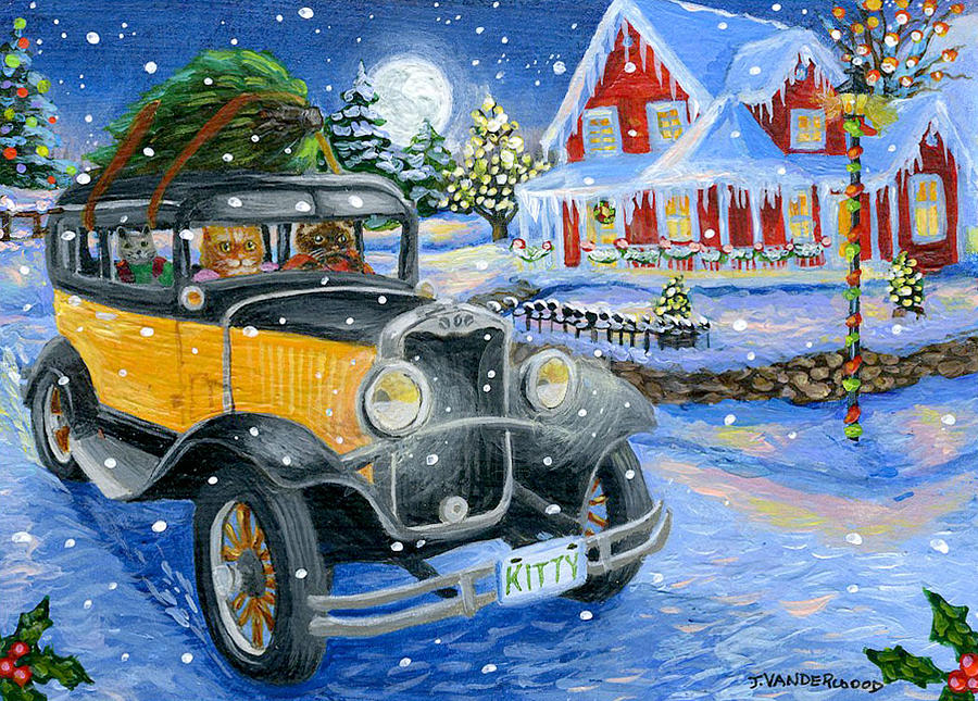 Holiday Spirit Painting by Jacquelin L Westerman