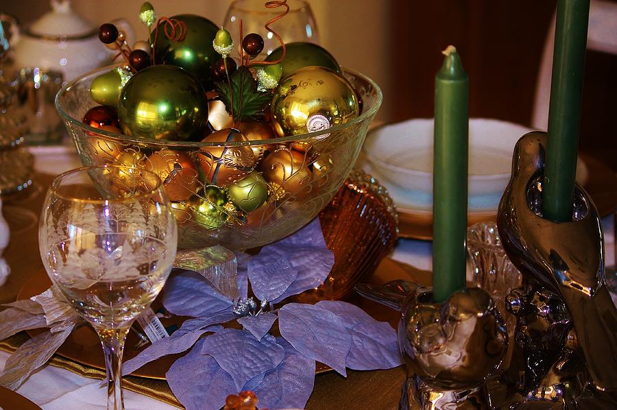 Holiday Table Photograph by Marcia Breznay