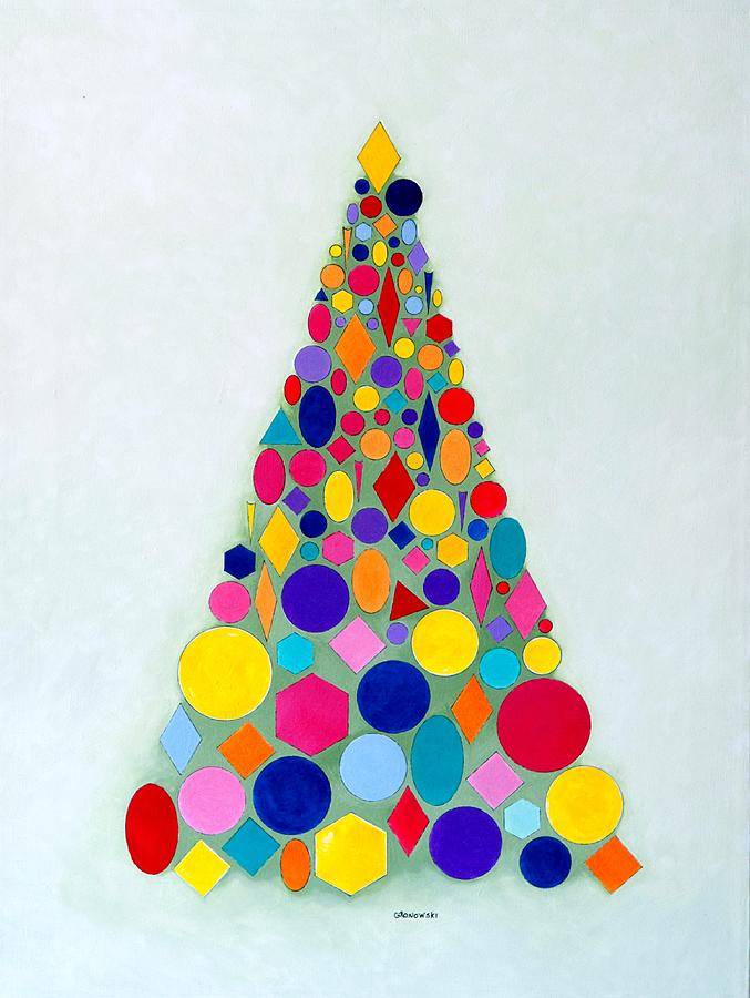 Holiday Tree #1 Painting by Thomas Gronowski