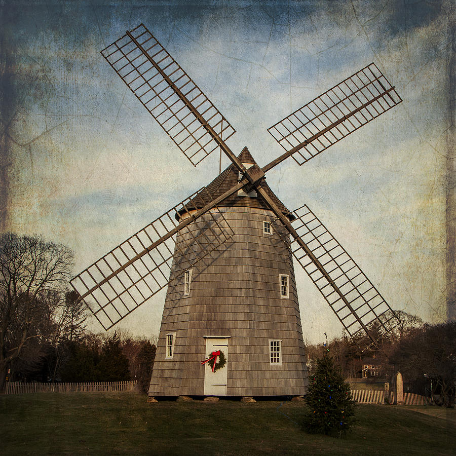 Holiday Windmill Photograph by Cathy Kovarik