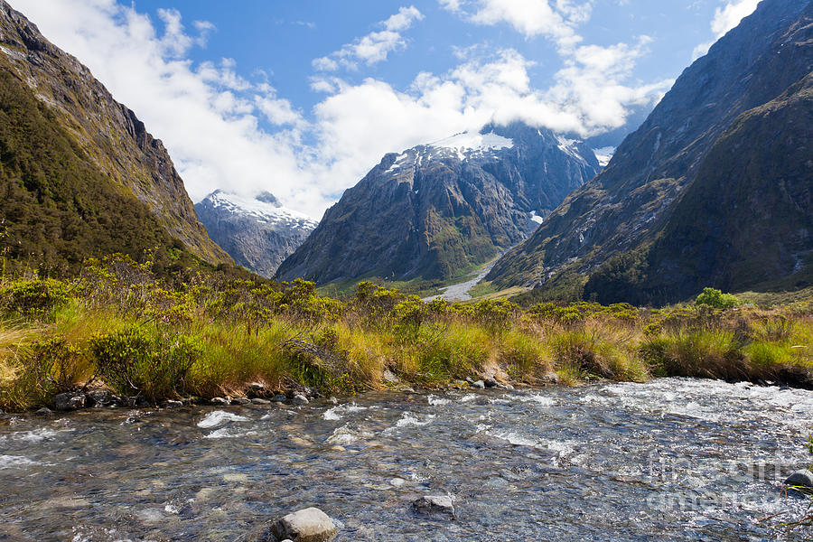 Hollyford River valley in Fjordland NP NZ Photograph by Stephan Pietzko ...