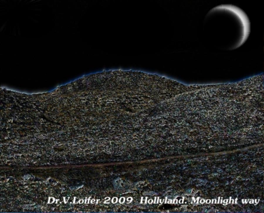 Hollyland moonlight way Digital Art by Dr Loifer Vladimir