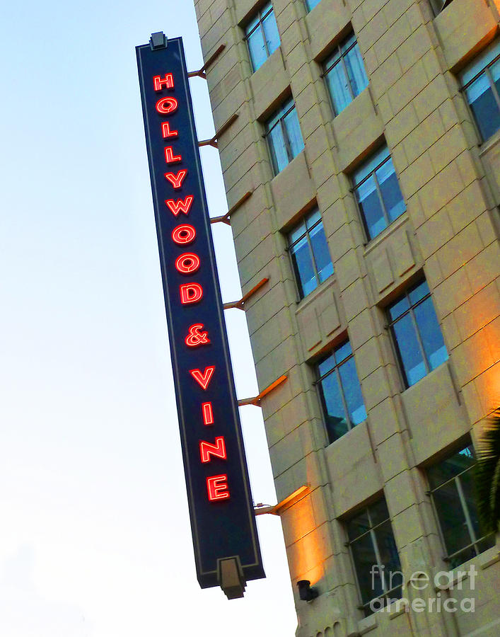 Hollywood and Vine Photograph by Cheryl Del Toro
