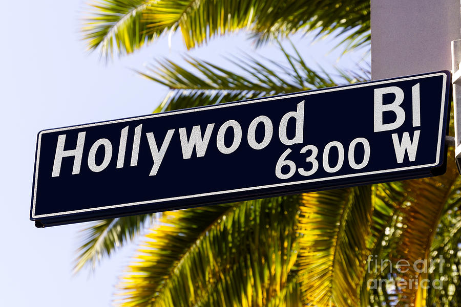 Hollywood Photograph - Hollywood Boulevard Sign Los Angeles California by Paul Velgos