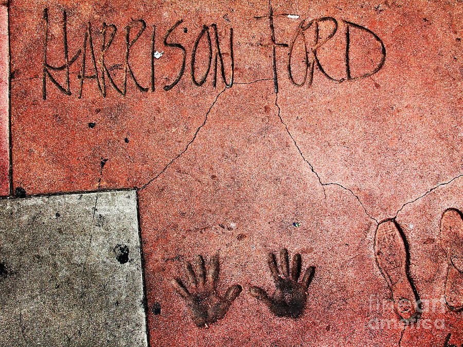 Indiana Jones Photograph - Hollywood Chinese Theatre Harrison Ford 5D29057 by Wingsdomain Art and Photography