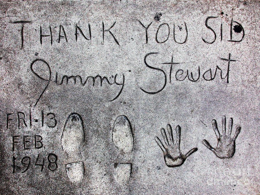 Hollywood Chinese Theatre Jimmy Stewart 5D29018 Photograph by Wingsdomain Art and Photography