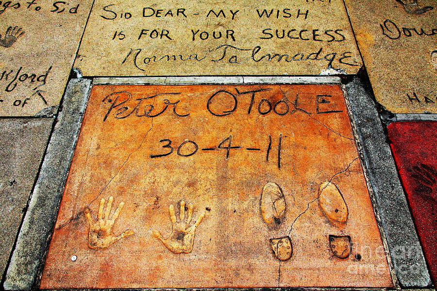 Hollywood Chinese Theatre Peter OToole 5D28997 Photograph by Wingsdomain Art and Photography