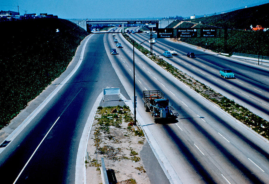 Hollywood Freeway 1954 Photograph By Cumberland Warden | Fine Art America