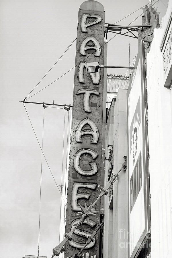 Hollywood Landmarks - Pantages Theater Photograph by Art Block Collections