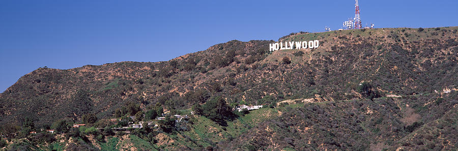 Hollywood Photograph - Hollywood Sign On A Hill, Hollywood by Panoramic Images
