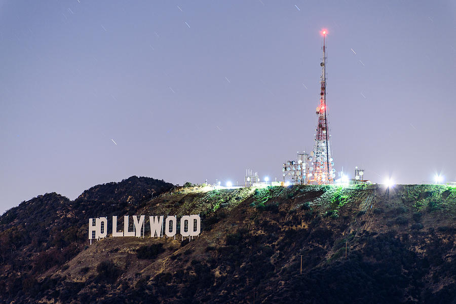 Hollywood Star Trails Photograph by Jason Chu