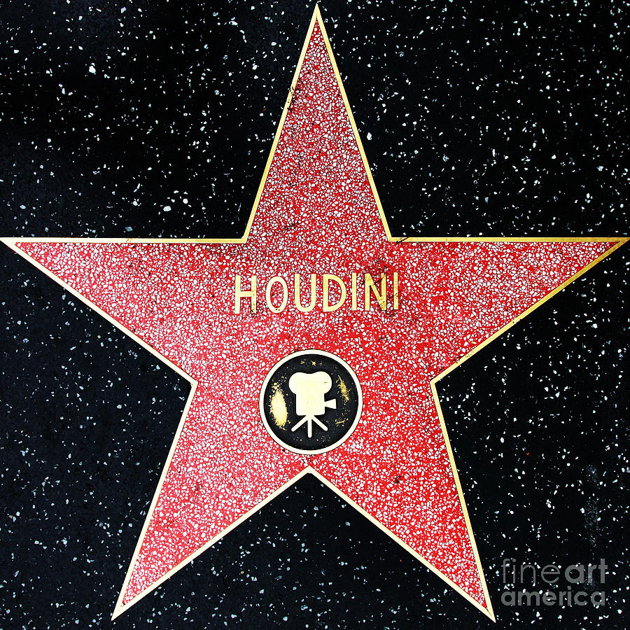 Hollywood Walk of Fame Harry Houdini 5D28966 Photograph by Wingsdomain Art and Photography