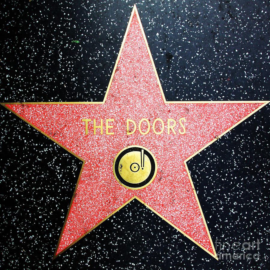 Music Photograph - Hollywood Walk of Fame The Doors 5D29063 by Wingsdomain Art and Photography
